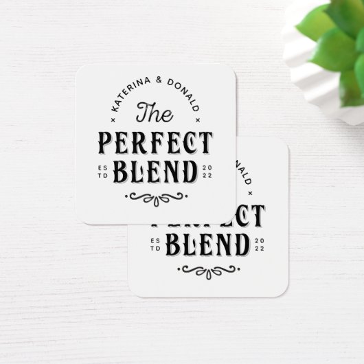 100のパック完璧なブレンド結婚式の引き出物ラベル (デスク)