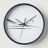 100のポーズをピラティス – リフォーマ 壁時計 (正面)