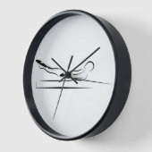 100のポーズをピラティス – リフォーマ 壁時計 (傾斜)