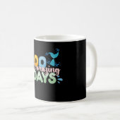 100のマーメイドの日 100日目の学校 マーメイド コーヒーマグカップ (正面右)