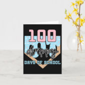 100の日がアイスクリームを販売100日目 カード (黄色い花)