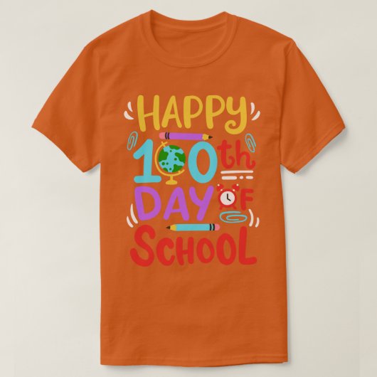 100の日が楽しい100日目 Tシャツ (デザイン正面)