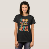 100の日の学校先生女性ガールズハッピー100t tシャツ (正面フル)