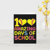 100の素晴らしい日の学校ソフトビル選手生 カード (黄色い花)