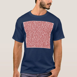 100の言い方で私はピンクであなたを愛している Tシャツ