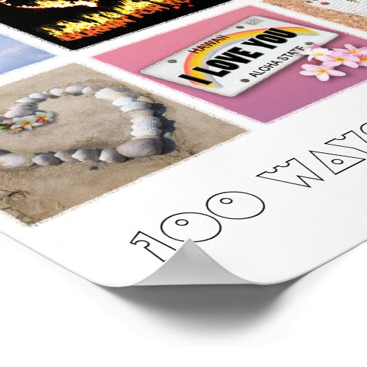 100の言い方 ポスター (角)