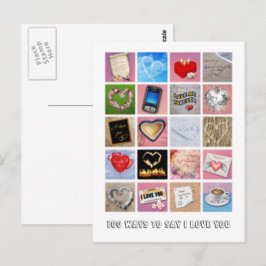 100の言い方 ポストカード (正面/裏面)