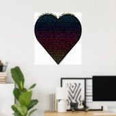 100の言語であなたを愛していると言う違う方法 ポスター (ホームオフィス)