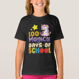 100の魔法の学校の日々 ユニコーン先生 Tシャツ