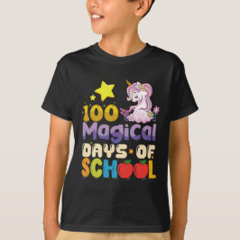 100の魔法の学校の日ユニコーン先生 Tシャツ