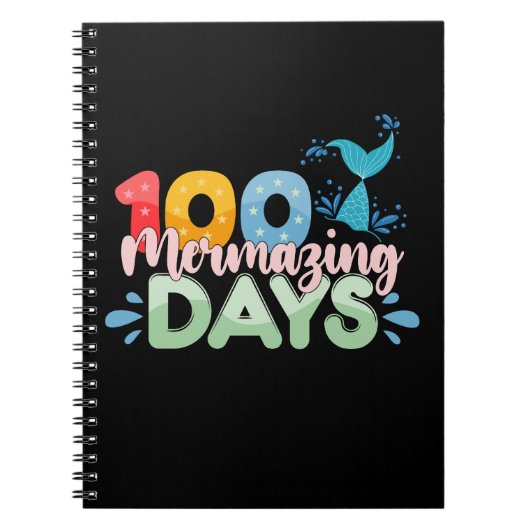 100の魔法の日にち 学校の100日目のマーメイド ノートブック (正面)