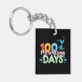 100の魔法の日にち 100日目の学校 人魚 キーホルダー (正面左)
