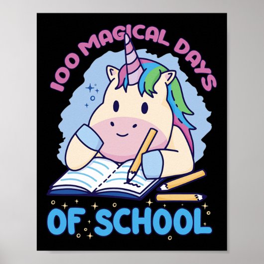 100の魔法の日の学校ユニコーン100日のSch ポスター (正面)