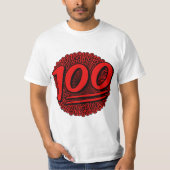 100の100による100 Tシャツ (正面)