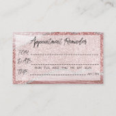 100まつげアポイントメントリマインダーバラ大理石 名刺 (裏面)