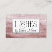 100まつげアポイントメントリマインダーバラ大理石 名刺 (正面)