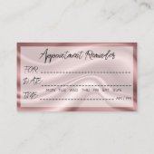 100まつげアポイントメントリマインダーバラ大理石 名刺 (裏面)