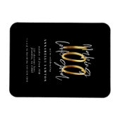 100を良い誕生日の招待状に見せる マグネット (横)