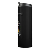 100を誕生日に見せる金ゴールド  タンブラー (回転右)