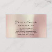 100アポイントメントリマインダーカードのメイクアップ点滅スパ 名刺 (裏面)