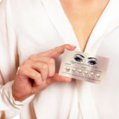 100アポイントメントリマインダーカードのメイクアップ点滅スパ 名刺