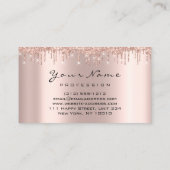 100アポイントメントリマインダーカードのメイクアップ爪、 ネイル 名刺 (裏面)