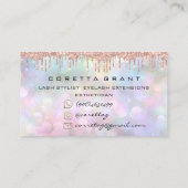 100アポイントメントリマインダーソーシャルメイクアップラッシュワックス 名刺 (裏面)