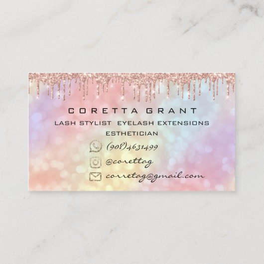 100アポイントメントリマインダーソーシャルメイクアップラッッシュヘア 名刺 (裏面)