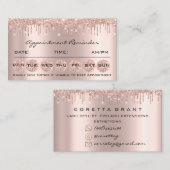 100アポイントメントリマインダーソーシャルメイクアップ爪、 ネイル 名刺 (正面/裏面)