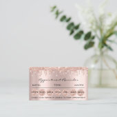 100アポイントメントリマインダーソーシャルメイクアップ爪、 ネイル 名刺 (スタンド正面)