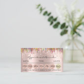 100アポイントメントリマインダーソーシャルメディア自筆証書 名刺 (スタンド正面)