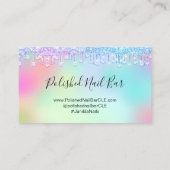 100アポイントメントリマインダーダイヤモンドホログラフ 名刺 (裏面)