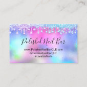 100アポイントメントリマインダードリップピンクブルーダイヤモンド 名刺 (裏面)