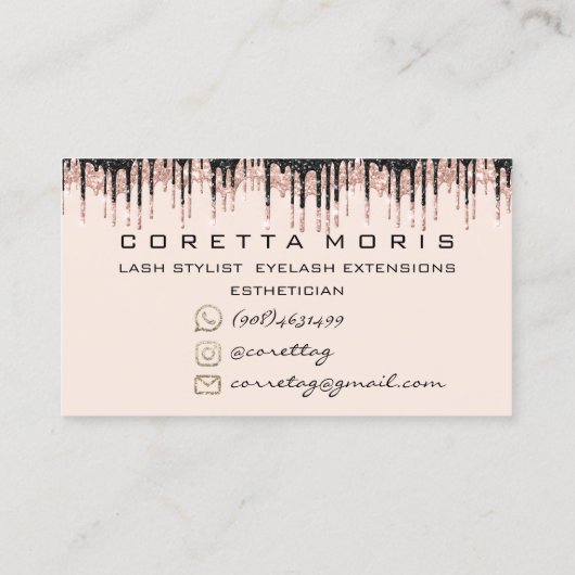 100アポイントメントリマインダーバラ赤面グリッタードライブ 名刺 (裏面)