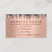 100アポイントメントリマインダーバラ金ゴールドグリッタードライブ 名刺 (裏面)