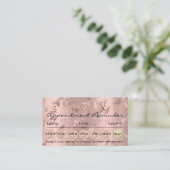 100アポイントメントリマインダーフローラメイクアップアイドラックス 名刺 (スタンド正面)