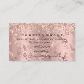 100アポイントメントリマインダーフローラメイクアップラッッシュヘア 名刺 (裏面)