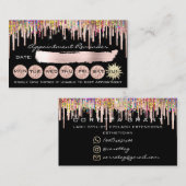 100アポイントメントリマインダーホログラフグリッタードライバ 名刺 (正面/裏面)