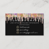 100アポイントメントリマインダーホログラフグリッタードライバ 名刺 (裏面)