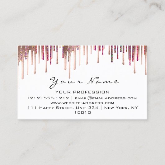 100アポイントメント覚書メーキャップ・ホログラフ 名刺 (裏面)