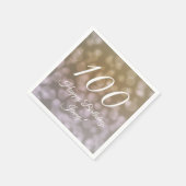 100エレガント誕生日ナプキンス スタンダードカクテルナプキン (角)