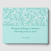 100エレガントth誕生日ゲストブック ゲストブック (裏面)