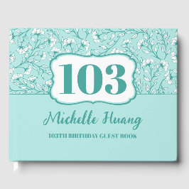 100エレガントth誕生日ゲストブック ゲストブック