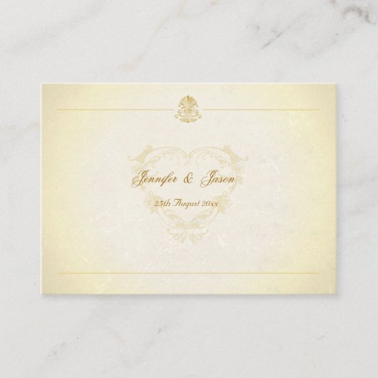 100エンクロージャ結婚ヴィンテージ・パーティション紙 エンクロージャーカード (正面)