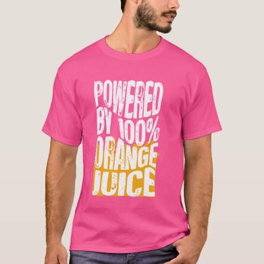 100オレンジジュース、オレンおもしろいジジュースDr. Tシャツ (正面)