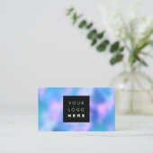 100カスタムロゴQRCODEホログラフィックメイク 名刺 (スタンド正面)