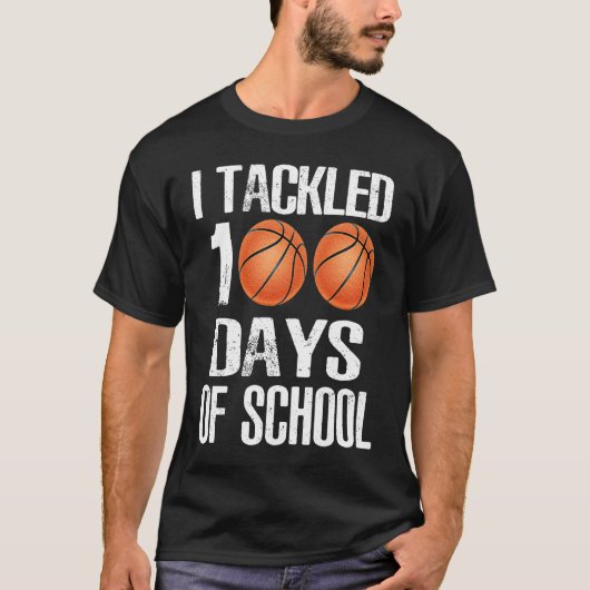 100カッコいいの日の学校と愛し続けるハート Tシャツ (正面)