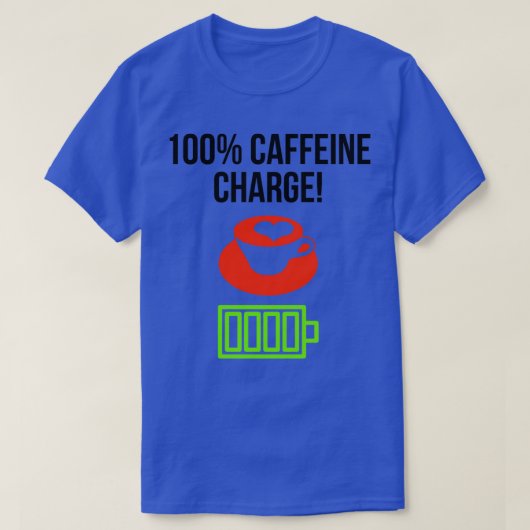 100カフェイン Tシャツ (デザイン正面)