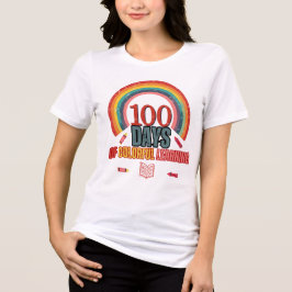 100カラフル日学:教育およびおもしろい トライブレンドTシャツ