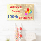 100カラフル誕生日 横断幕 (インサイチュ)